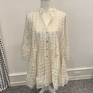 No tag Cream Slip Dress and slip